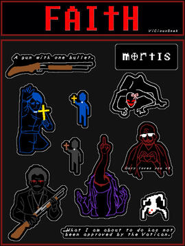 FAITH sticker sheet